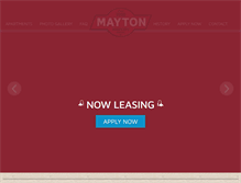 Tablet Screenshot of maytontransferlofts.com